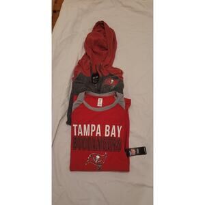 Lot Of 2 Tampa Bay Buccaneers LS Shirt & Full Zip Hoodie SIZE XL TB BUCS fan